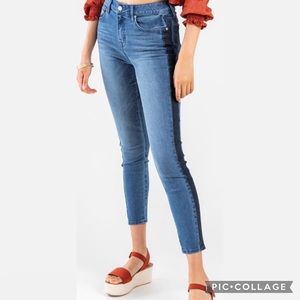 HARPER HERITAGE MID RISE DARK SEAM SKINNY JEANS